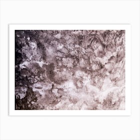 Abstract watercolor black paint background. 12 Art Print