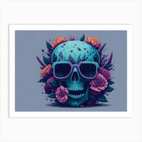 Floral Skull (1) 1 Art Print