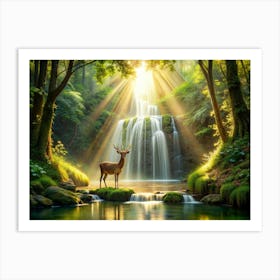 Magine Standing At The Edge Of A Hidden Forest Gla Art Print