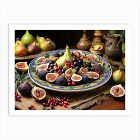 Figs And Pomegranates Art Print