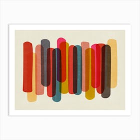 Modern Bold Colorful Shapes Art Print