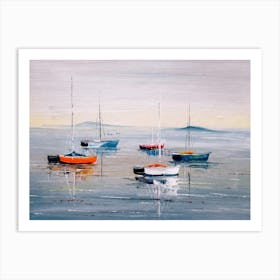 Sailboats 1 Art Print