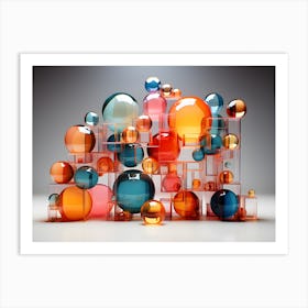 Glossy Spheres Collection Art Print