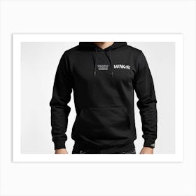 Man In Black Hoodie Art Print