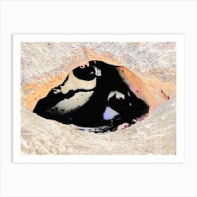 Penguins In A Hole (Africa Series) Art Print