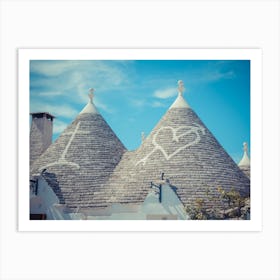 Close Up Of A Conical Roofs Of A Trulli Houses 1 Art Print