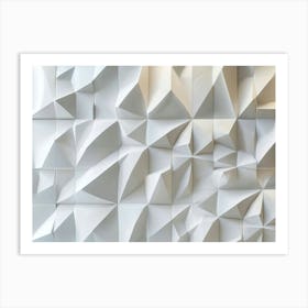 3d Geometric Abstract Textured Art Print