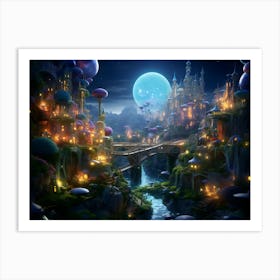 Fairytale City 2 Art Print