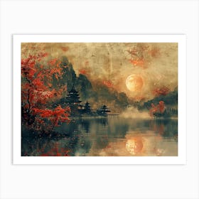 Asian Landscape Painting 16 Art Print