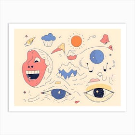 Doodles Art Print