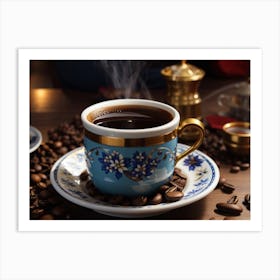 Turkish coffee in ottoman history Art Print