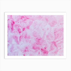 Pink Paint Texture Art Print