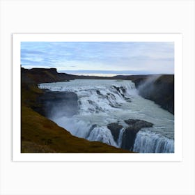 Gullfoss Waterfall Art Print