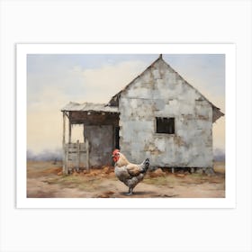 Old Stone Farm Neutral Tones 11 Art Print