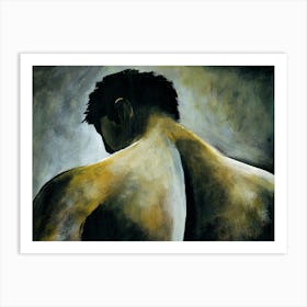 Art091 Male Back Saatchi Art Print