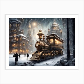 Steam Train Art Print
