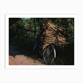 A Worker's Bike In Rural Vietnam Art Print