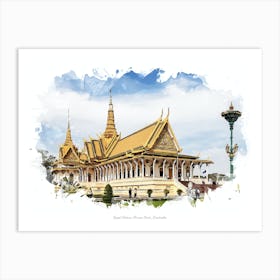 Royal Palace, Phnom Penh, Cambodia Art Print