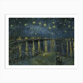 Vincent Van Gogh, Starry Night Over The Rhône, 1888. Art Print