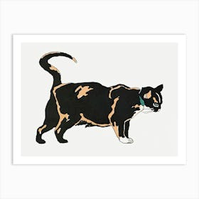 Vintage Black Cat, Edward Penfield Art Print