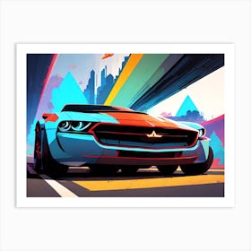 Futuristic Car 50 Art Print