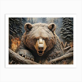 Grizzly Bear Art Print