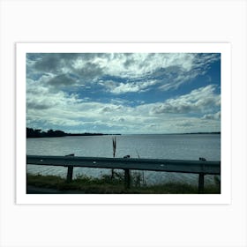 The Lake by the Interstate Art Print