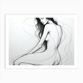 Nude Woman 5 Art Print