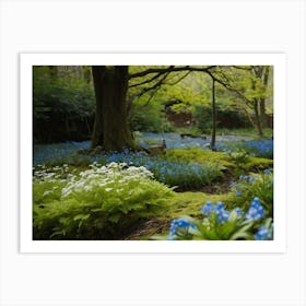 Bluebells In The Woods Art Print