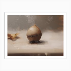 An Acorn Oil Painting 8 Art Print