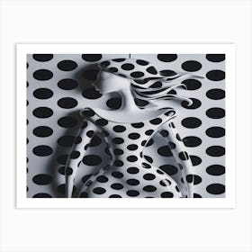 Polka Dot Woman 1 Art Print