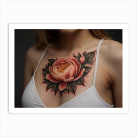 Peony Tattoo Art Print