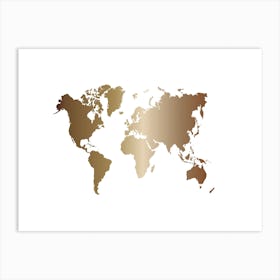 World Map 16 Art Print