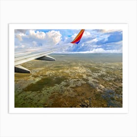 View From An Airplane Window Art Print