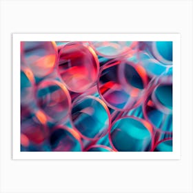 Abstract Photo Of Plastic Straws Art Print