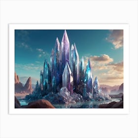 Crystals In The Water Art Print