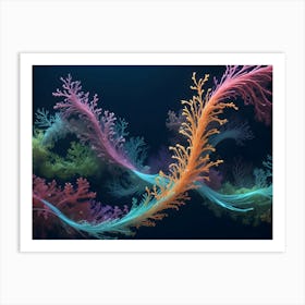 Coral Strands Art Print