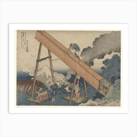 In The Totomi Mountains (1830) From The Thirty Six Views Of Mt Fuji, Katsushika Hokusai Art Print