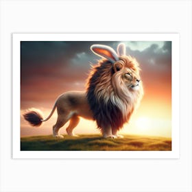 RabbitLion Art Print