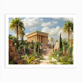 Egyptian Garden 6 Art Print