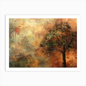 Tree In Autumn 1 Art Print