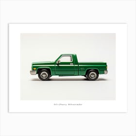 Toy Car 83 Chevy Silverado Green Poster Art Print