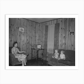 Living Room In Project Home, Lake Dick, Arkansas By Russell Lee Art Print
