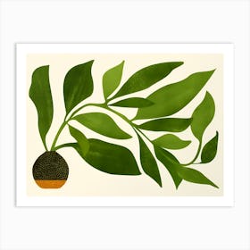 Guava Leaf Art Print