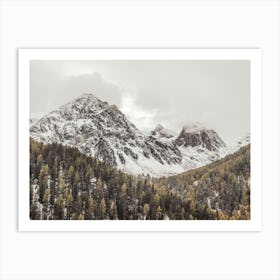 Rugged Mountain Range Art Print