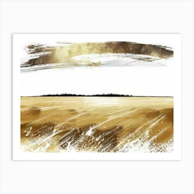 Abstract Of A Wheat Field Art Print