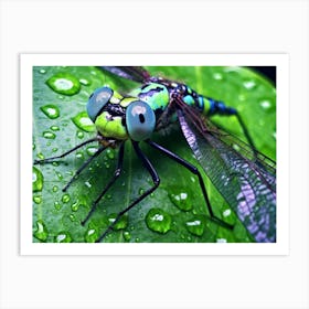 Dragonfly Eastern Pondhawk Colourful 1 Art Print