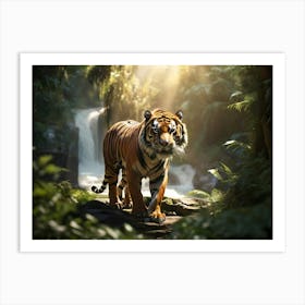 Tiger In The Jungle Paintings Art Print 1 Art Print