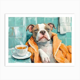 Pitbull Spa Day 9 Art Print