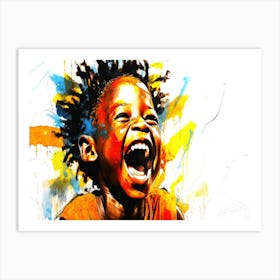 Happy Childrens Day - Laugh Child Art Print